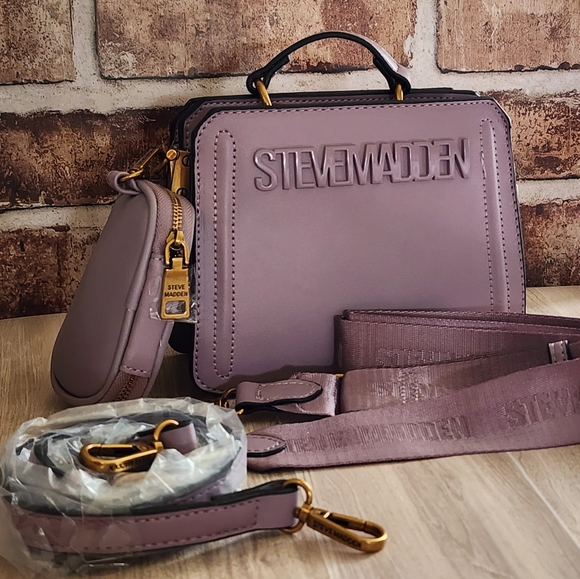 Steve Madden Handbags - Steve Madden Bevelyn Purse Crossbody Plum Brand New With Tags